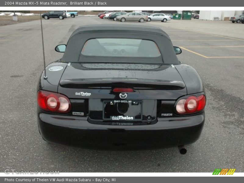 Brilliant Black / Black 2004 Mazda MX-5 Miata Roadster