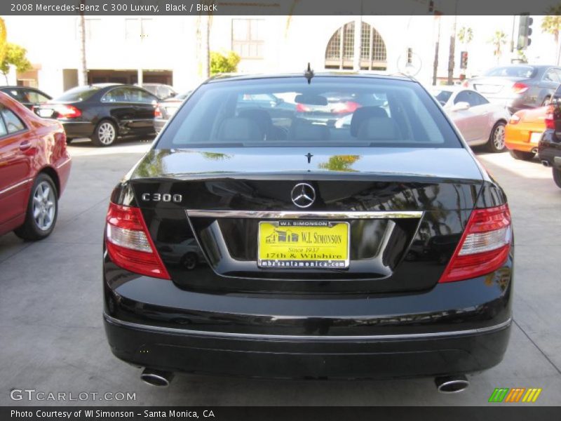 Black / Black 2008 Mercedes-Benz C 300 Luxury
