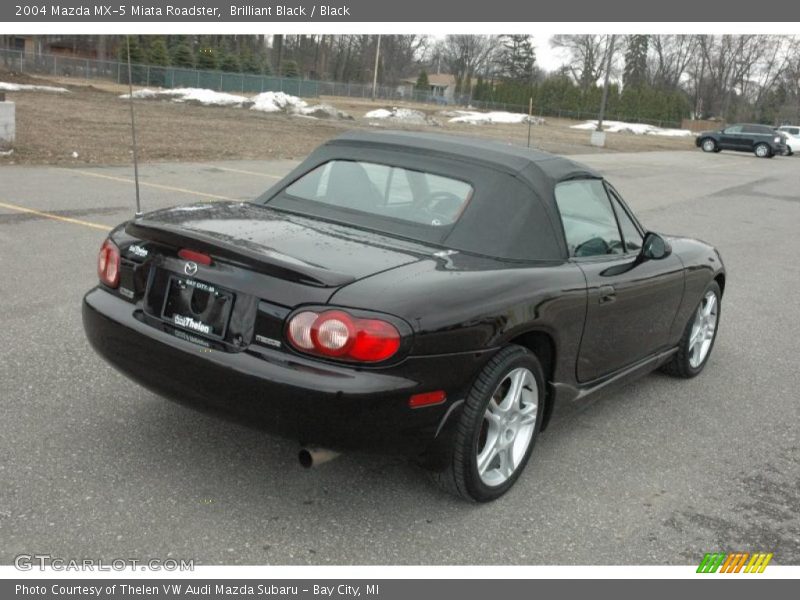 Brilliant Black / Black 2004 Mazda MX-5 Miata Roadster