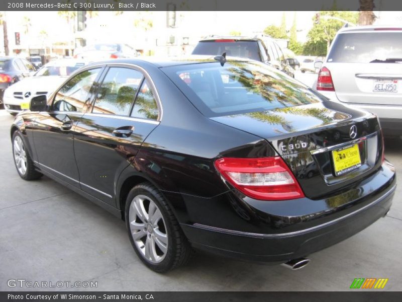 Black / Black 2008 Mercedes-Benz C 300 Luxury