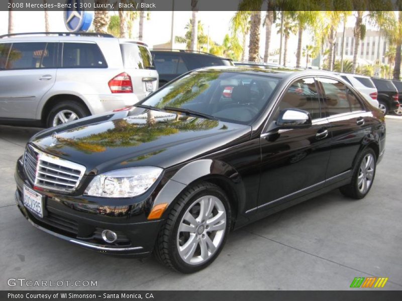 Black / Black 2008 Mercedes-Benz C 300 Luxury