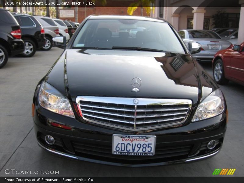 Black / Black 2008 Mercedes-Benz C 300 Luxury