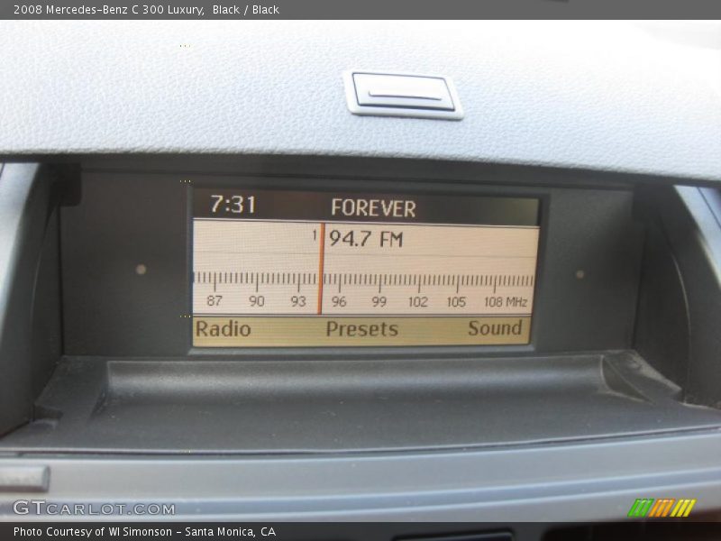 Black / Black 2008 Mercedes-Benz C 300 Luxury