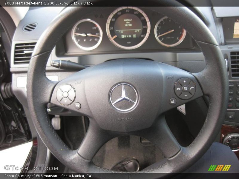 Black / Black 2008 Mercedes-Benz C 300 Luxury