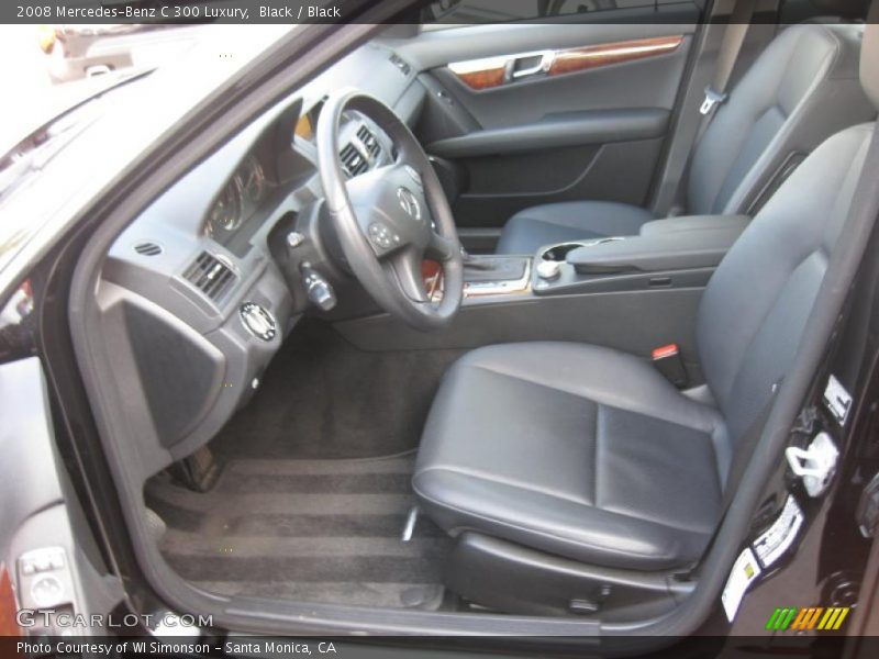 Black / Black 2008 Mercedes-Benz C 300 Luxury