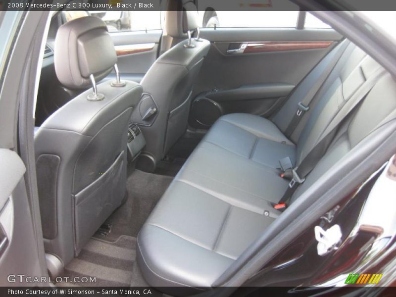 Black / Black 2008 Mercedes-Benz C 300 Luxury