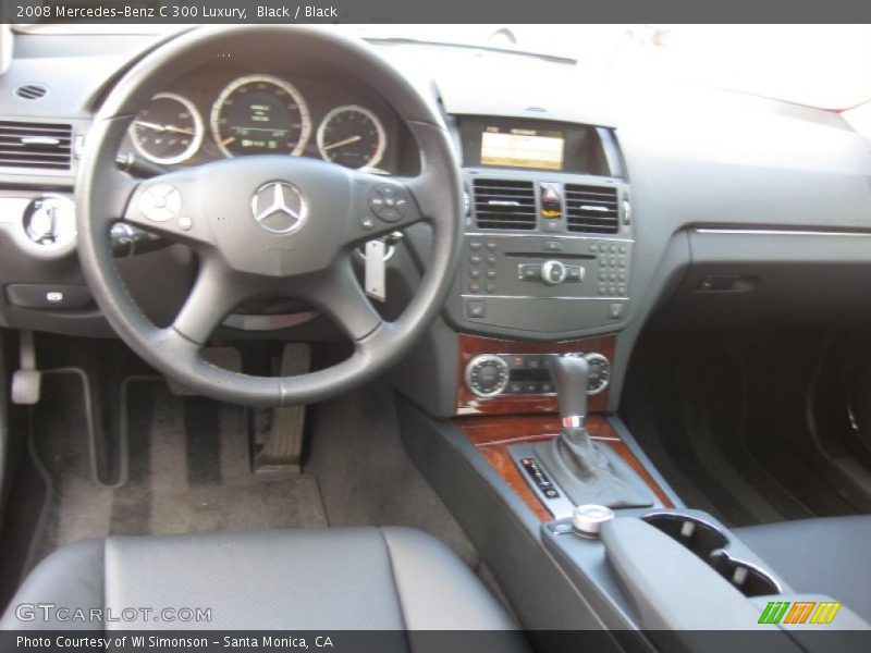 Black / Black 2008 Mercedes-Benz C 300 Luxury