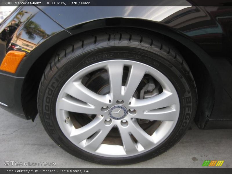 Black / Black 2008 Mercedes-Benz C 300 Luxury