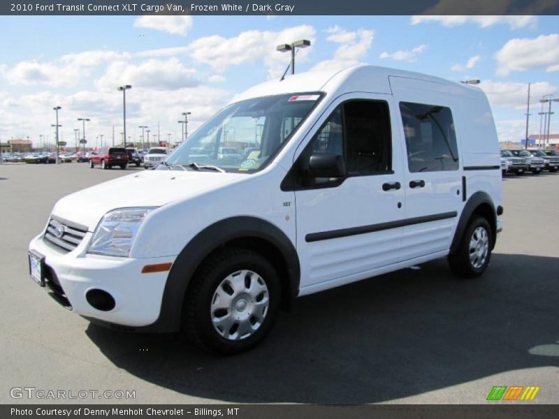 Frozen White / Dark Gray 2010 Ford Transit Connect XLT Cargo Van