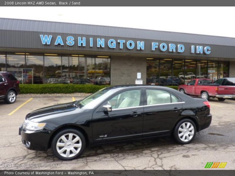 Black / Sand 2008 Lincoln MKZ AWD Sedan