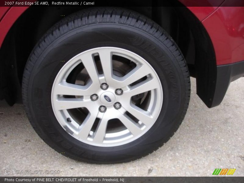Redfire Metallic / Camel 2007 Ford Edge SE AWD