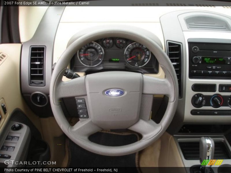 Redfire Metallic / Camel 2007 Ford Edge SE AWD