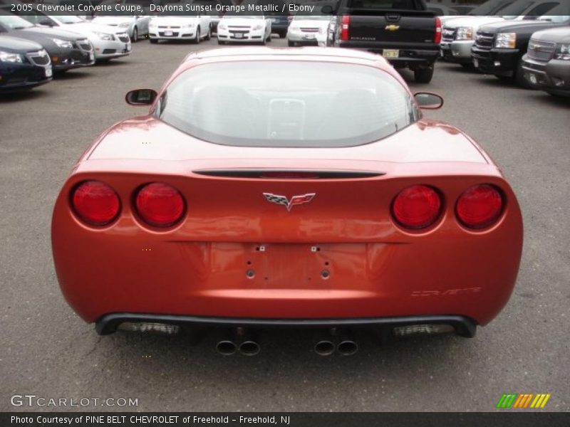 Daytona Sunset Orange Metallic / Ebony 2005 Chevrolet Corvette Coupe