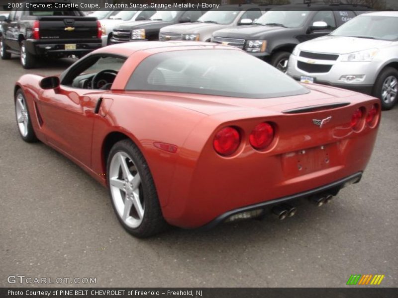 Daytona Sunset Orange Metallic / Ebony 2005 Chevrolet Corvette Coupe