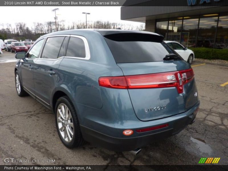 Steel Blue Metallic / Charcoal Black 2010 Lincoln MKT AWD EcoBoost