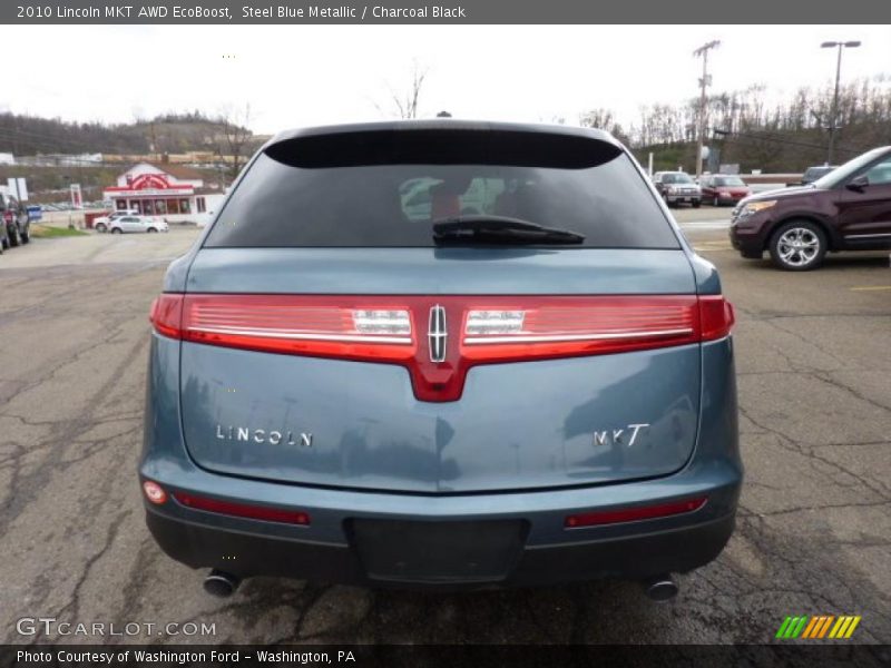 Steel Blue Metallic / Charcoal Black 2010 Lincoln MKT AWD EcoBoost