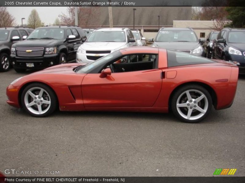 Daytona Sunset Orange Metallic / Ebony 2005 Chevrolet Corvette Coupe