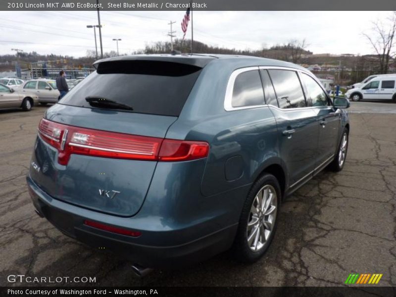 Steel Blue Metallic / Charcoal Black 2010 Lincoln MKT AWD EcoBoost