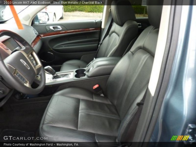 Steel Blue Metallic / Charcoal Black 2010 Lincoln MKT AWD EcoBoost