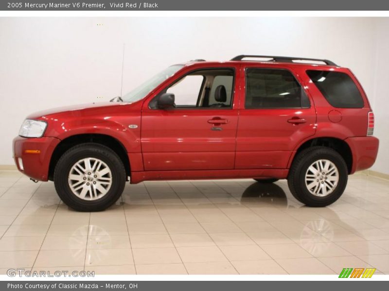 Vivid Red / Black 2005 Mercury Mariner V6 Premier