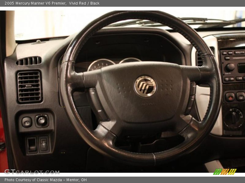 Vivid Red / Black 2005 Mercury Mariner V6 Premier