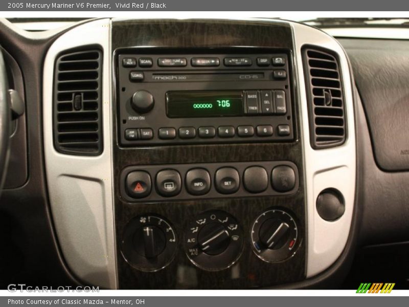 Vivid Red / Black 2005 Mercury Mariner V6 Premier