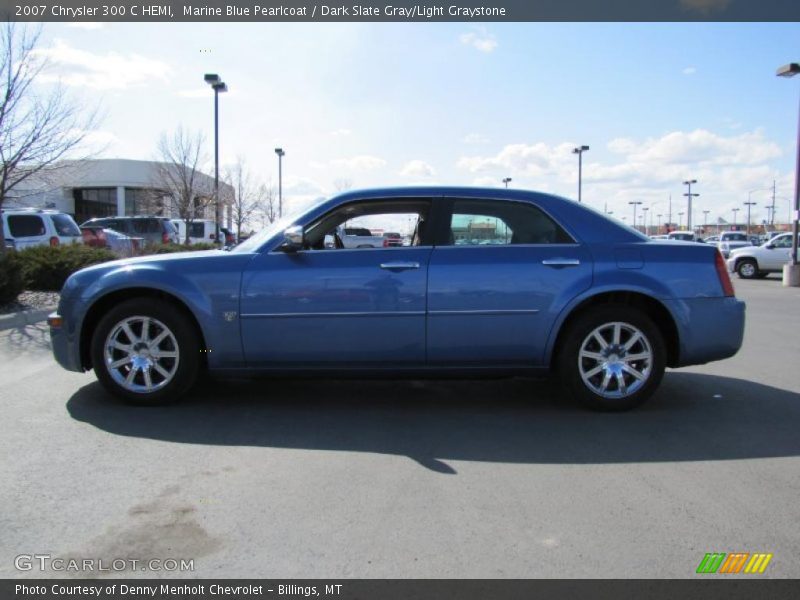 Marine Blue Pearlcoat / Dark Slate Gray/Light Graystone 2007 Chrysler 300 C HEMI