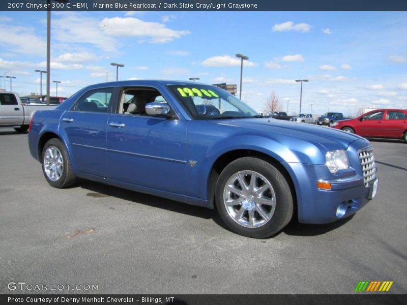 Marine Blue Pearlcoat / Dark Slate Gray/Light Graystone 2007 Chrysler 300 C HEMI