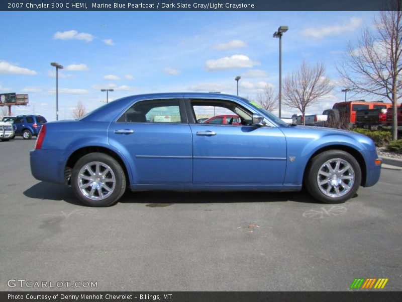 Marine Blue Pearlcoat / Dark Slate Gray/Light Graystone 2007 Chrysler 300 C HEMI