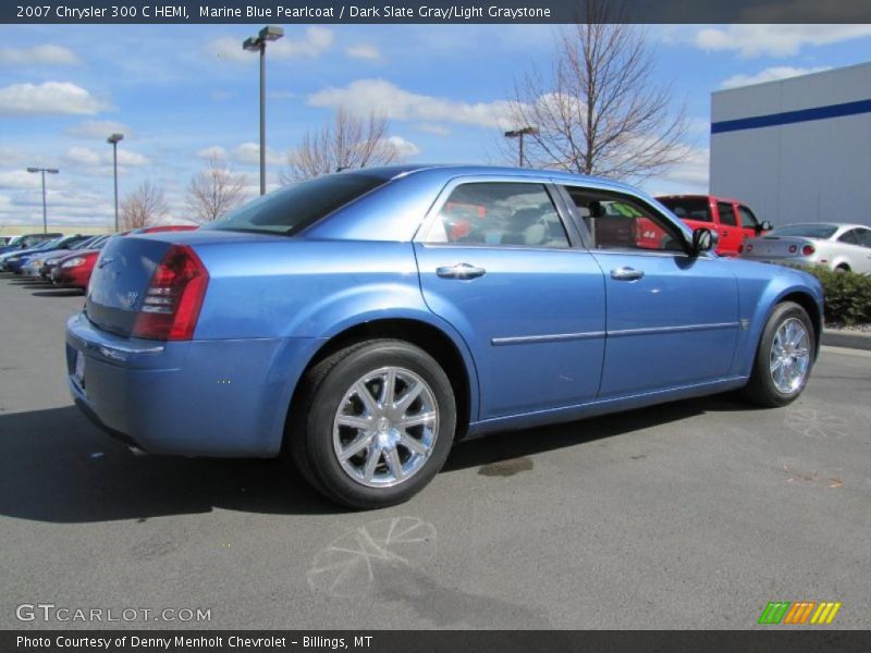 Marine Blue Pearlcoat / Dark Slate Gray/Light Graystone 2007 Chrysler 300 C HEMI