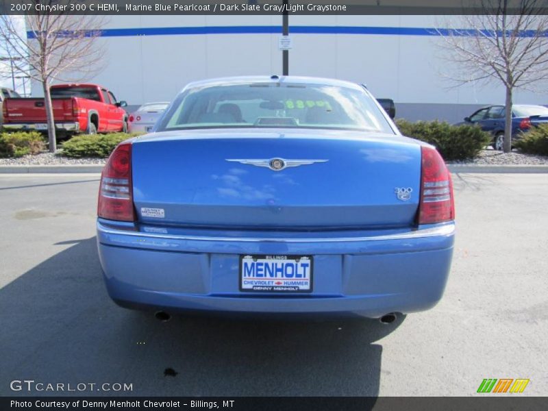 Marine Blue Pearlcoat / Dark Slate Gray/Light Graystone 2007 Chrysler 300 C HEMI