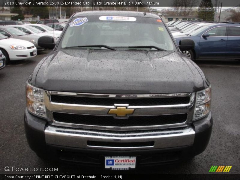 Black Granite Metallic / Dark Titanium 2010 Chevrolet Silverado 1500 LS Extended Cab