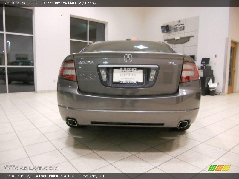 Carbon Bronze Metallic / Ebony 2008 Acura TL 3.2