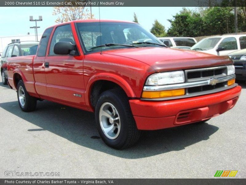 Victory Red / Medium Gray 2000 Chevrolet S10 LS Extended Cab