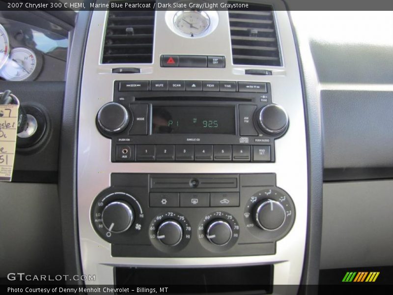 Marine Blue Pearlcoat / Dark Slate Gray/Light Graystone 2007 Chrysler 300 C HEMI