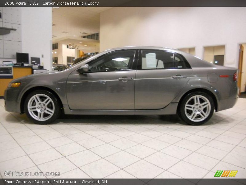 Carbon Bronze Metallic / Ebony 2008 Acura TL 3.2