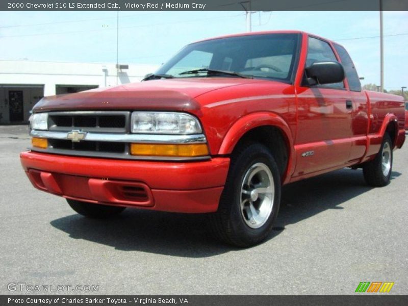 Victory Red / Medium Gray 2000 Chevrolet S10 LS Extended Cab