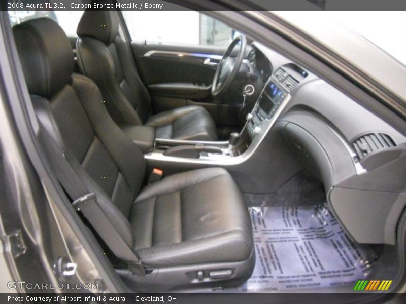 Carbon Bronze Metallic / Ebony 2008 Acura TL 3.2