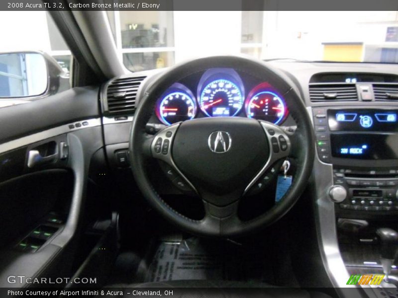 Carbon Bronze Metallic / Ebony 2008 Acura TL 3.2