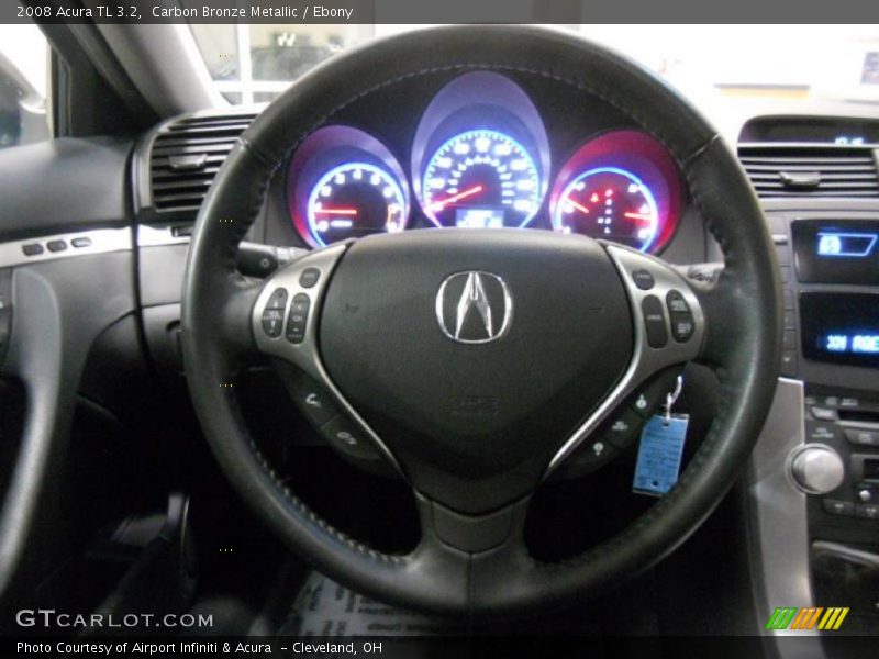 Carbon Bronze Metallic / Ebony 2008 Acura TL 3.2