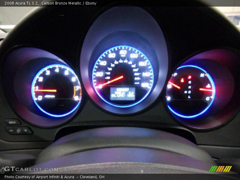 Carbon Bronze Metallic / Ebony 2008 Acura TL 3.2