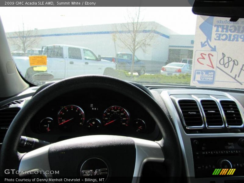 Summit White / Ebony 2009 GMC Acadia SLE AWD