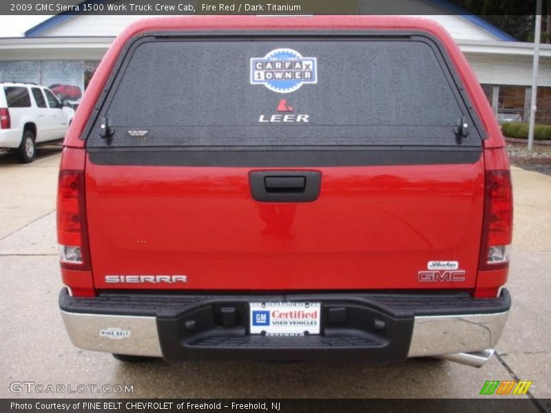 Fire Red / Dark Titanium 2009 GMC Sierra 1500 Work Truck Crew Cab