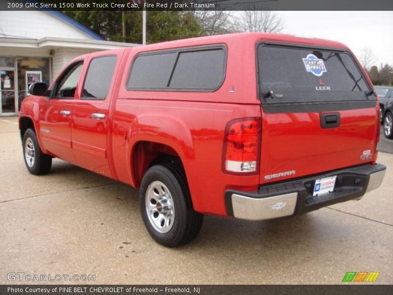 Fire Red / Dark Titanium 2009 GMC Sierra 1500 Work Truck Crew Cab