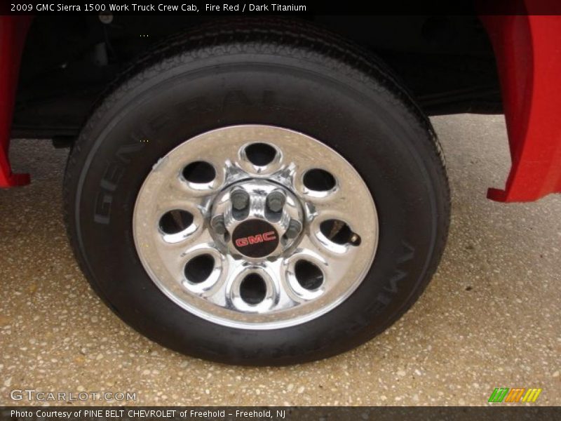 Fire Red / Dark Titanium 2009 GMC Sierra 1500 Work Truck Crew Cab