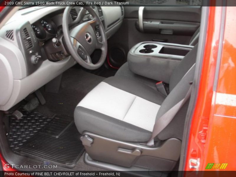 Fire Red / Dark Titanium 2009 GMC Sierra 1500 Work Truck Crew Cab