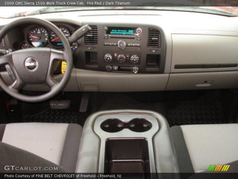 Fire Red / Dark Titanium 2009 GMC Sierra 1500 Work Truck Crew Cab