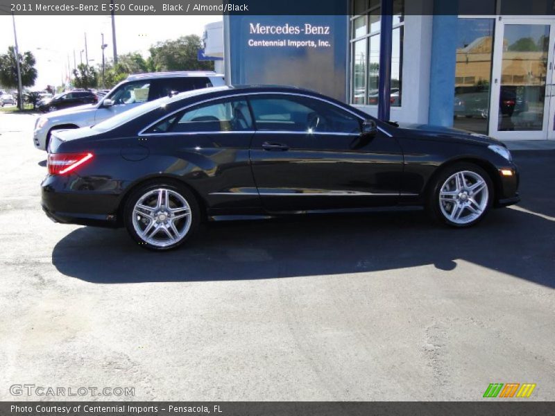 Black / Almond/Black 2011 Mercedes-Benz E 550 Coupe