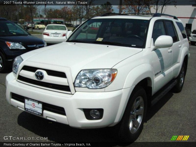Natural White / Taupe 2007 Toyota 4Runner Limited 4x4
