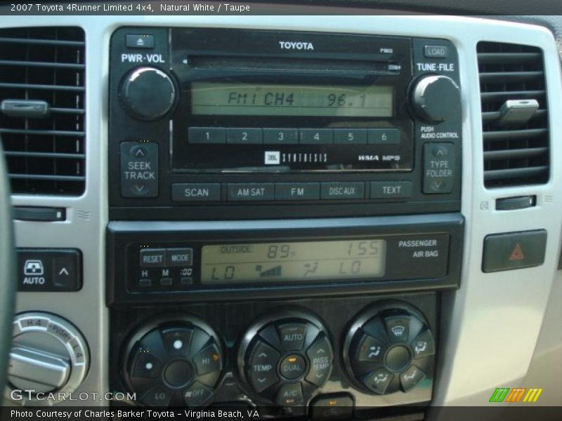 Natural White / Taupe 2007 Toyota 4Runner Limited 4x4